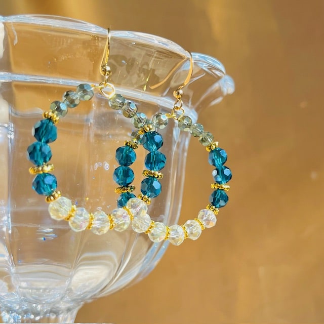 Vivain Beaded Hoops