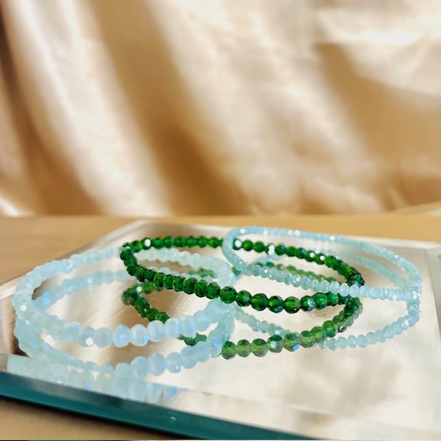 Green Beaded Bracelet