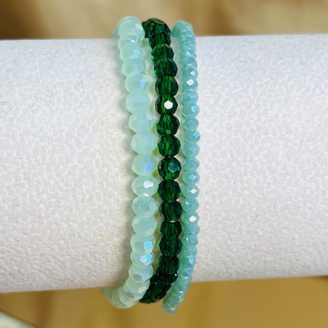 Green Beaded Bracelet