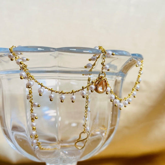 Gold and Pearl Headchain