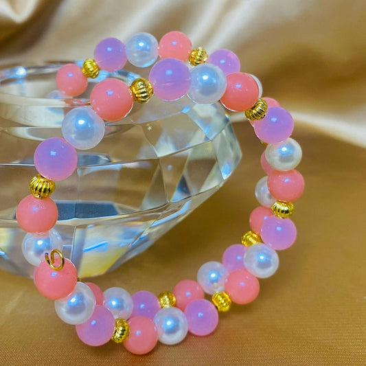 Shades of Pink Spiral Bracelet